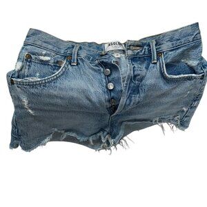 agolde los angeles premium jeans cutoff shorts disstressed 28